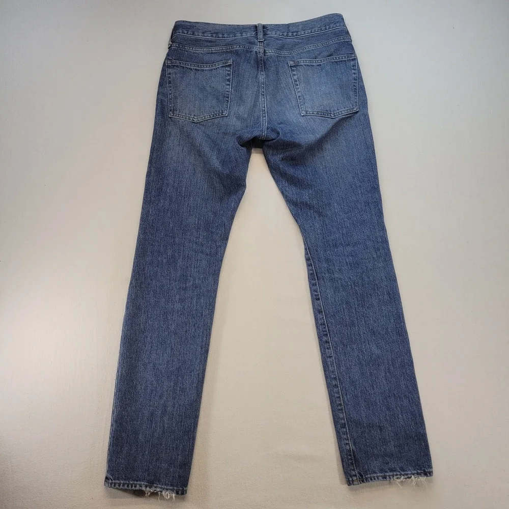 J.Crew 484 Slim Fit Jeans Mens 31x32 Blue Medium Wash Tapered Leg 100% Cotton
